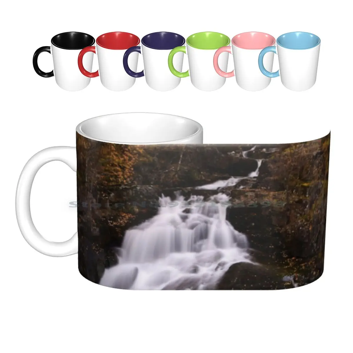 

Керамические кружки осенние Фолз, кофейные чашки, Кружка для молока и чая, Осенний водопад без имени, Шотландия, река, поток, водный путь, лес,...