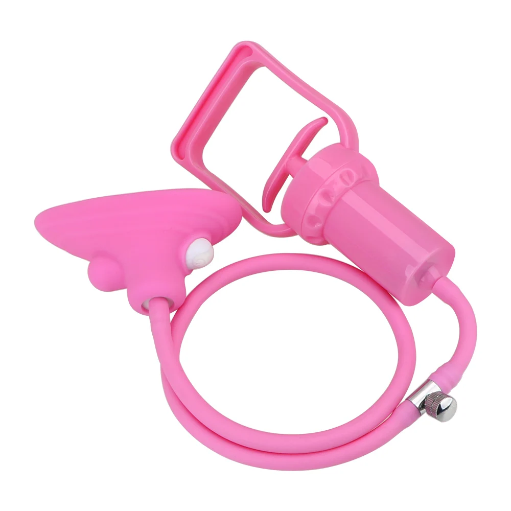 Насос вагинальный 10 скоростей со стимулятором клитора вакуумный насос для