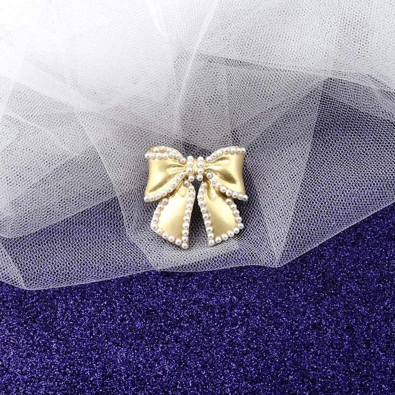 

1pc New Design Bowknot Brooch Exquisite Fashion Imitation Pearl Bow Brooch Female Simple Bow Brooch Pin For Clothes Decoration