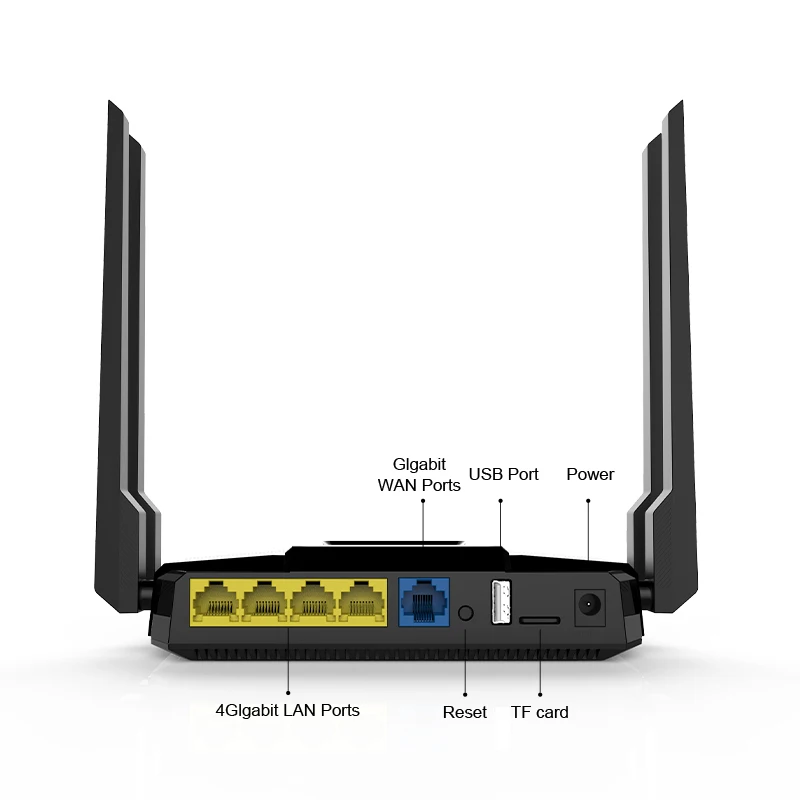 Беспроводной Wi Fi роутер ZBT AC1200Mbps двухдиапазонный 1 WAN + 4 LAN гигабитный USB шире