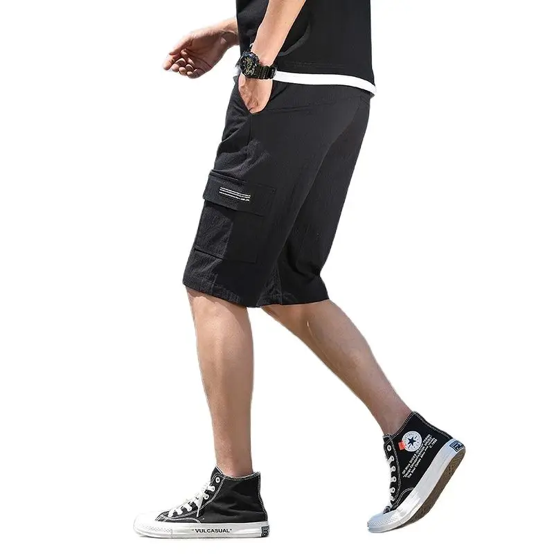 Summer Casual Shorts Men's Cotton Sports Five Points Seven Leisure And Fitness Loose Beach Pants | Мужская одежда