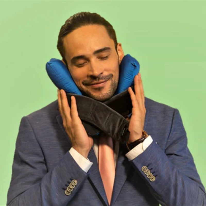 Подушка для путешествий идеальная портативная замшевая шелковая подкладка