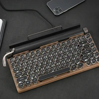 bluetooth wireless mechanical keyboard retro point writing device 83 keys personal computers and laptops