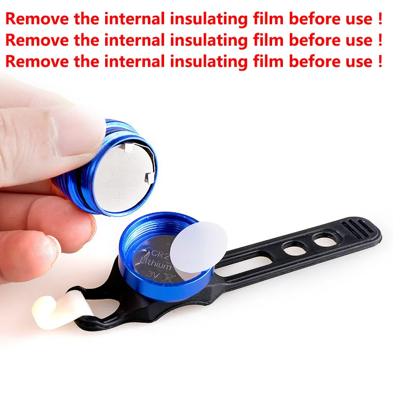 

Bicycle LED Warning Light Aluminum Alloy Tail Light Warning Safety Helmet Light High Brightness Ruby Tail Light 201215