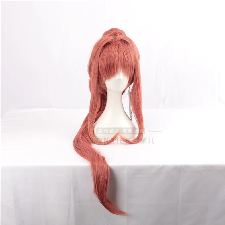 Doki Literature Club! Моника парик 100 см длинный Косплей костюмы синтетические волосы