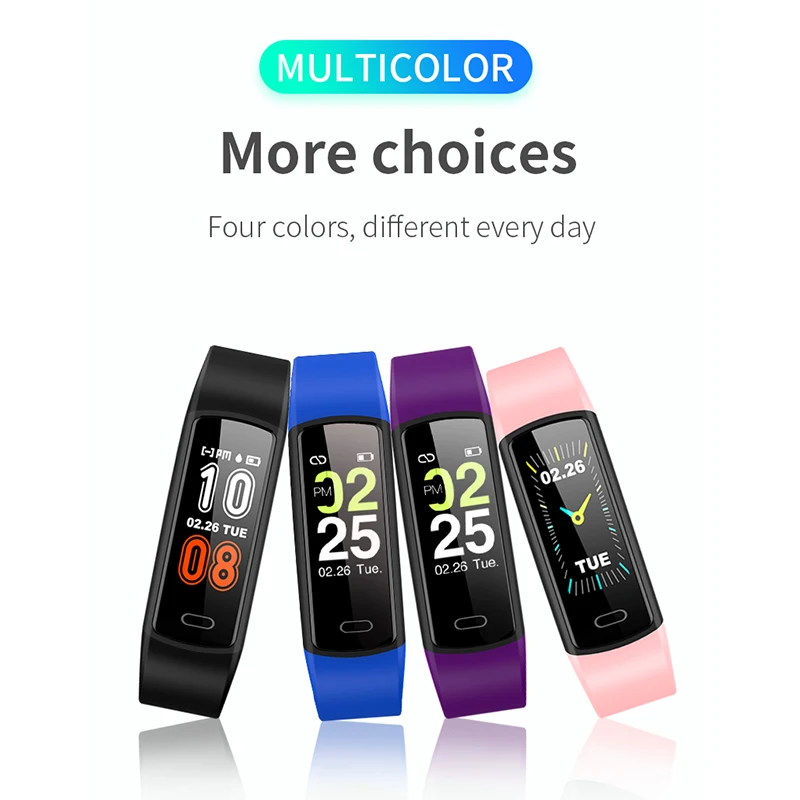 

Smart Barcelet Watch Heart Rate Tracking IP67 Waterproof Sport Wristband Men Fitness Pedometer Watches for Xiaomi Huawei