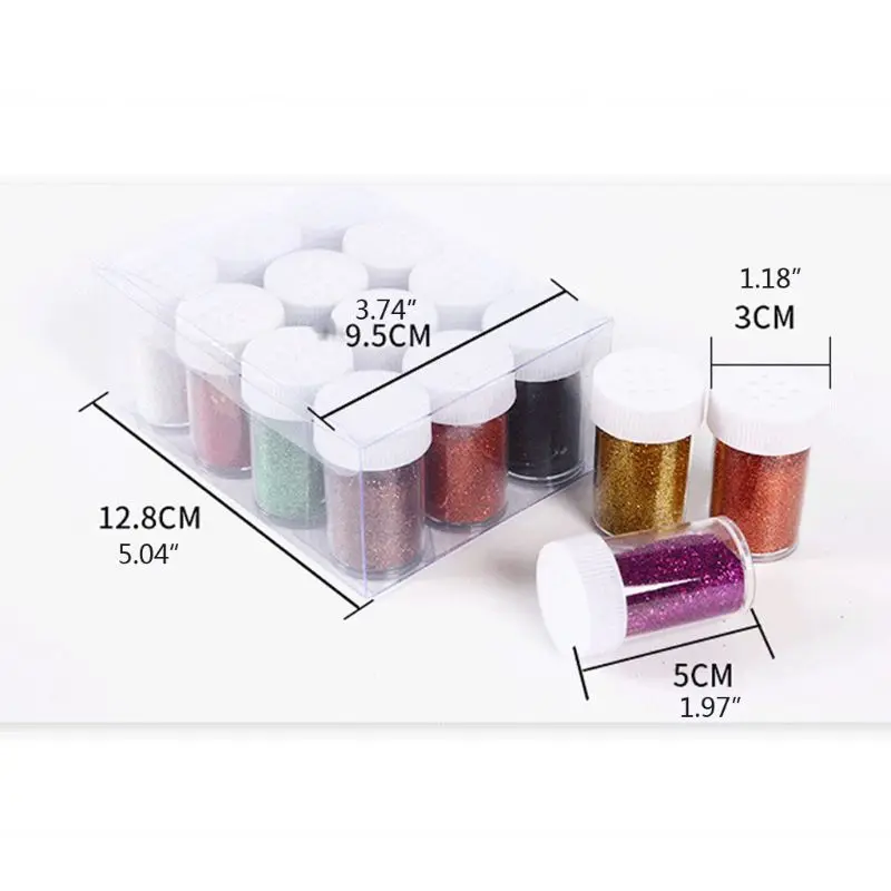 

12 Colors Shiny Resin Pigment Mica Powder Glitters Sequins Resin Jewelry Making