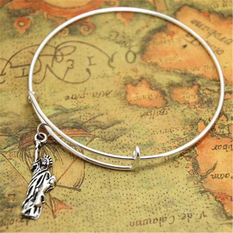 12 шт./лот браслет на Статую Свободы регулируемые ювелирные изделия Нью-Йорк