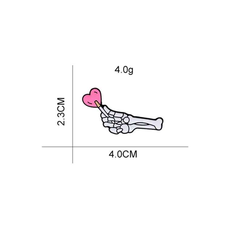 Эмалированные значки в виде черепа для женщин и мужчин стиле панк с черепами