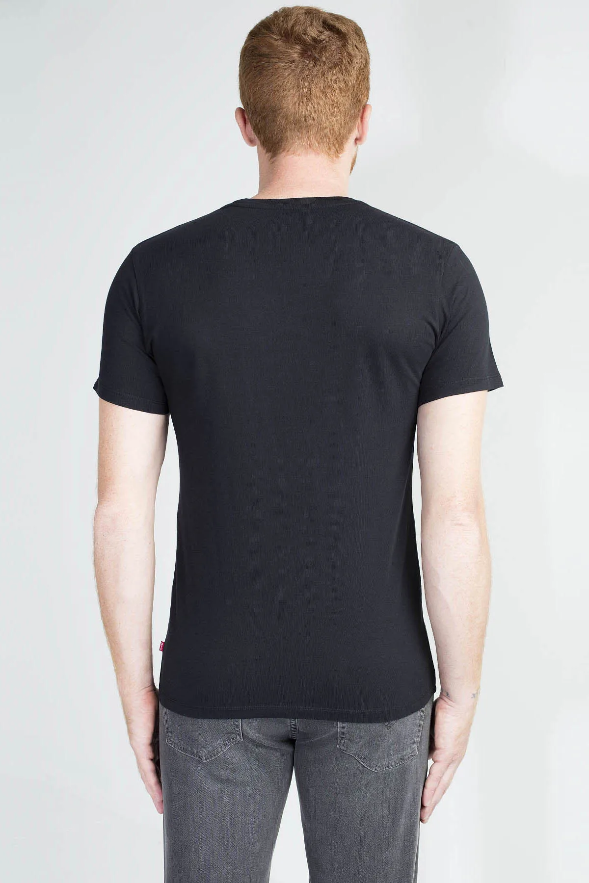 Леви печатных круглый вырез горловины 100 хлопковая футболка для мужчин модные