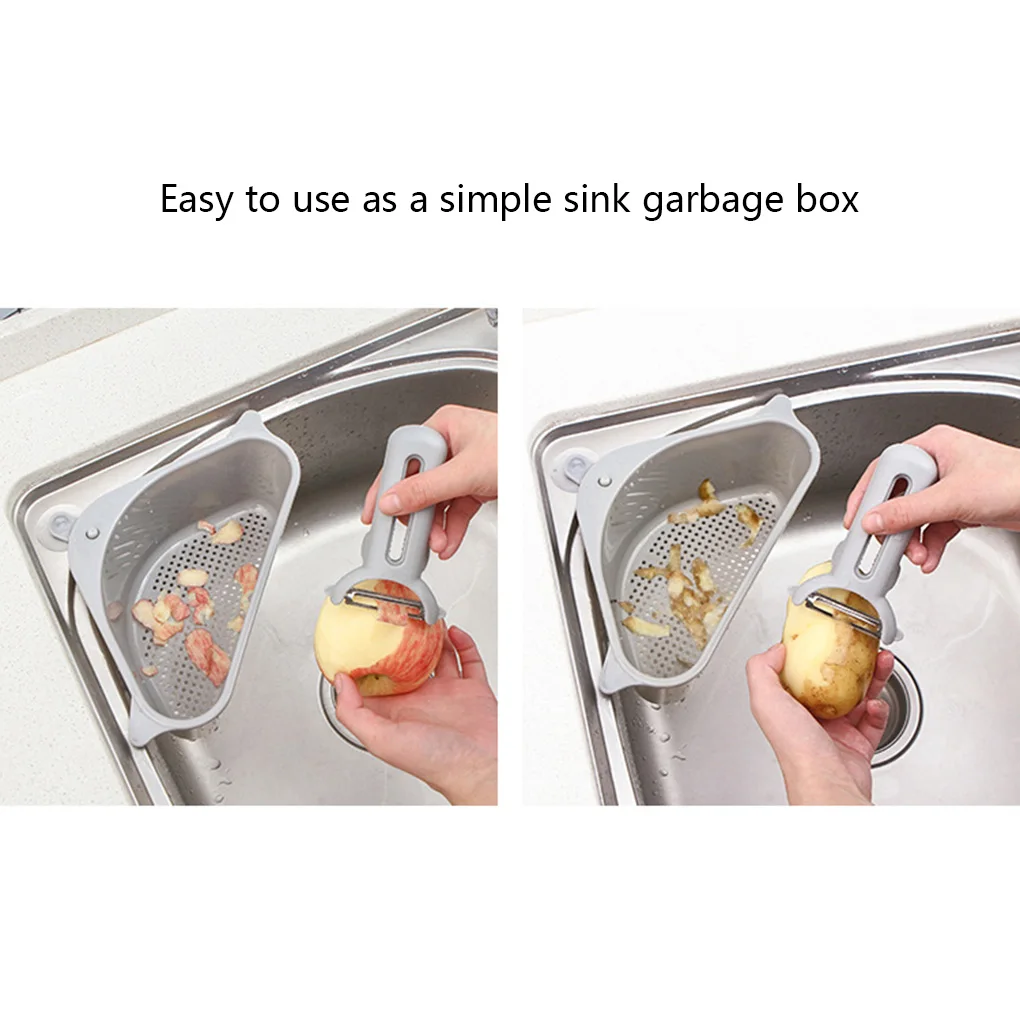 Треугольный сливной фильтр для кухонной раковины корзина сушки овощей и фруктов
