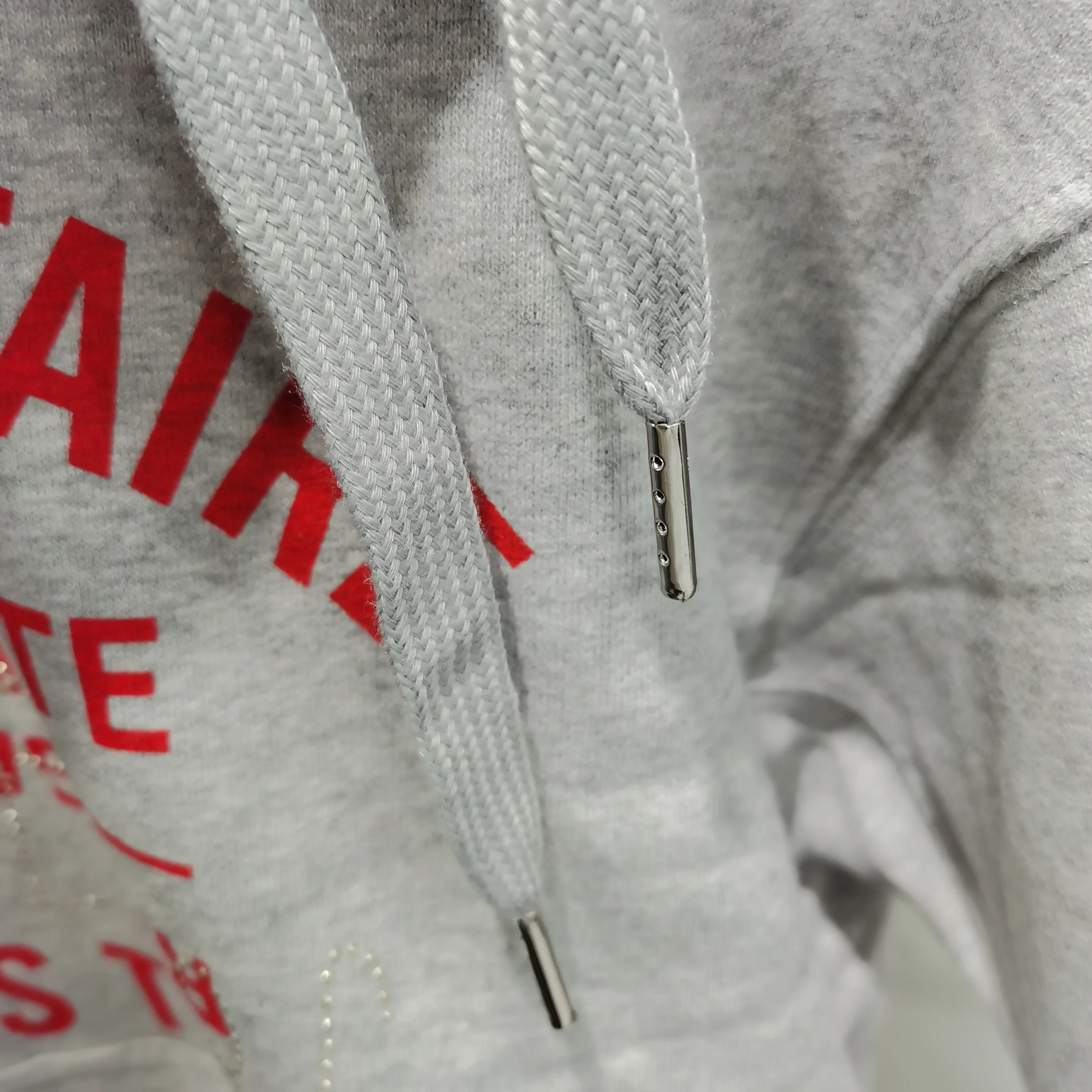 2020 Новая женская обувь с принтом в виде букв для толстовки свободного кроя Серая