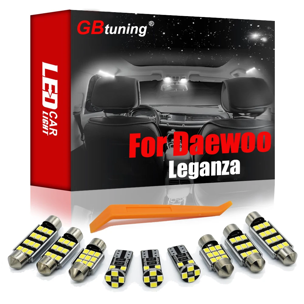 

GBtuning ошибок светодиодный 10 шт для Daewoo Leganza 1999 2000 2001 2002 автомобиля Купол Карта багажник Крытый настенный светильник Интерьер светильник Запч...