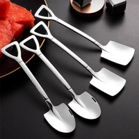 24pcs coffee spoon cutlery set stainless steel retro iron shovel ice cream tea spoon scoop creative fashion kitchen tableware