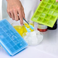 24 ice cube tray food grade silicone ice cube maker mold with lid for ice cream chocolate party whiskey cocktail drink 5 colors