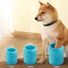 Силиконовая чашка для мытья лап собак, портативная расческа для мытья лап питомцев, приспособление для очистки лап