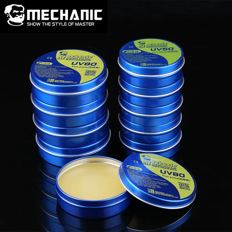 

MECHANIC MCN-UV80 Flux Solder Paste No-clean Electric Soldering Iron Paste Flux Rosin Welding Fluxes For PCB/BGA/PGA/SMD