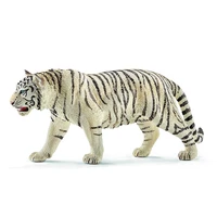 6 2inch white tiger pvc figures 14731 wild life animal educational creature toys for children boys and girls