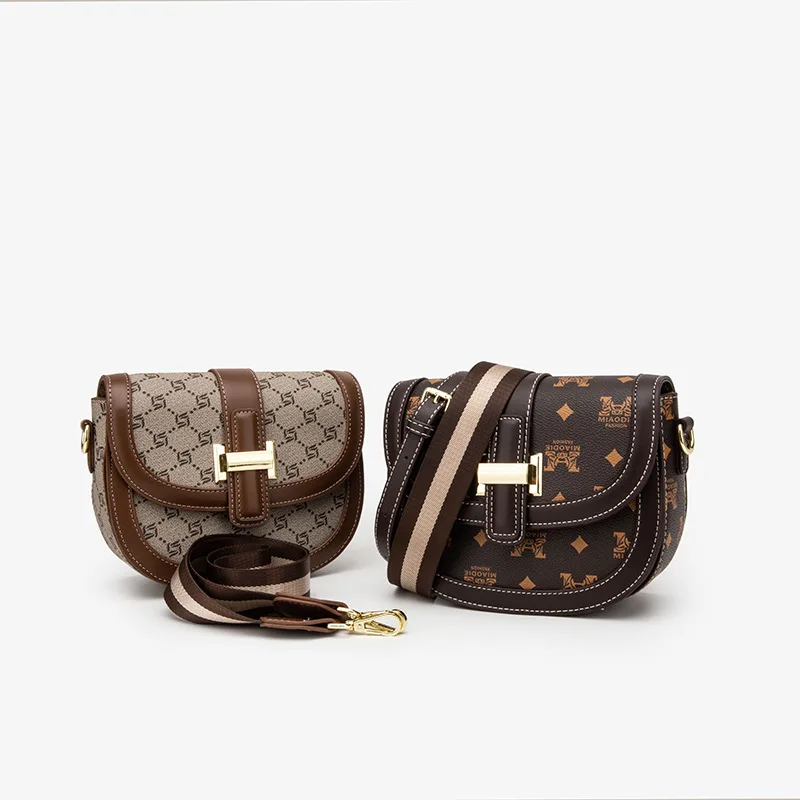 

Real Cowhide High Quality 2021 New Vintage Saddle Bag Ladies One-shoulder Calfskin Bag Genuine Leather Mini Bag Purses Cc Gg