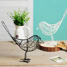 Metal Iron Wire Bird Hollow Model Artificial Craft Fashionable Home bedroom Furnishing Table Desk Ornaments Decoration Gift