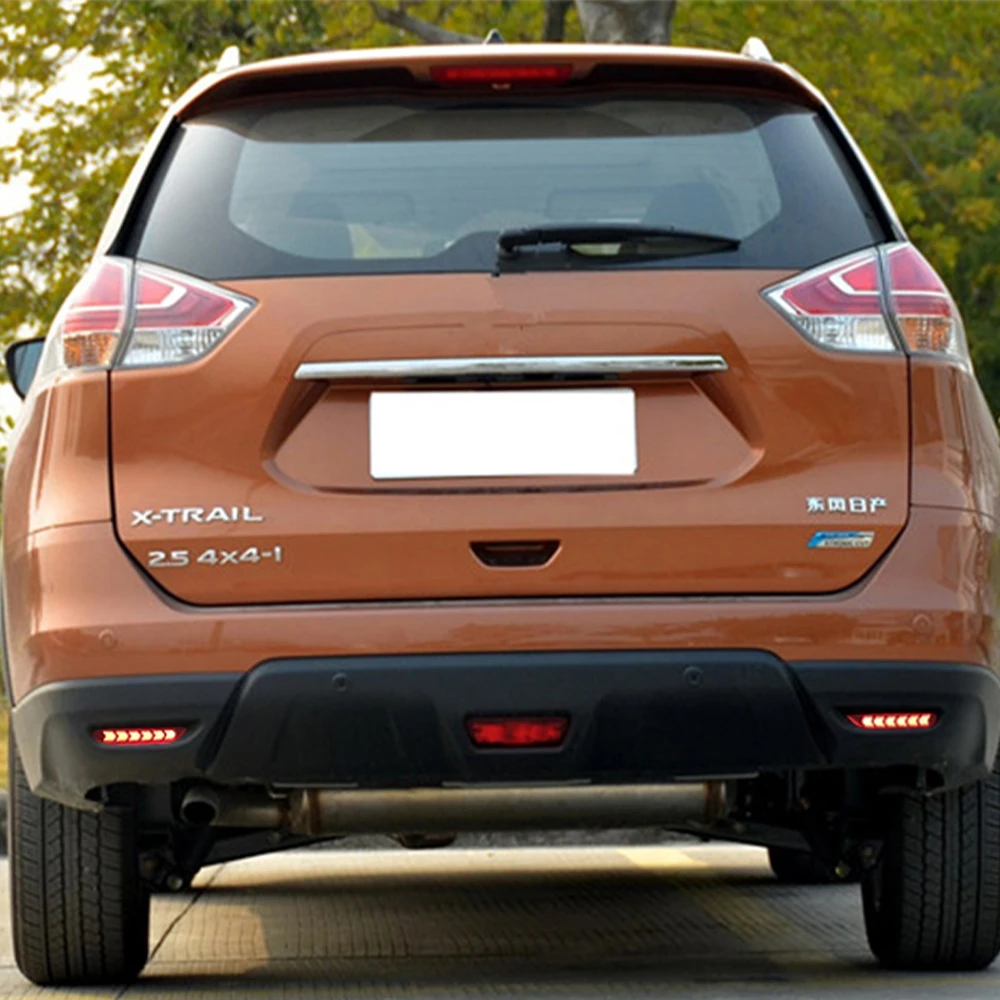 1 пара автомобильный Светодиодный отражатель задний противотуманный фонарь