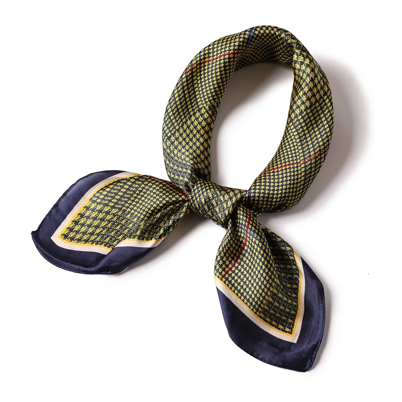 

designer brand 2021 women silk scarves for lady small size square scarf shawls bandana foulard office neck face scarfs hijabs