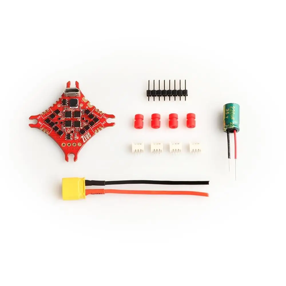 Контроллер полета HGLRC Zeus5 AIO MPU6000 F411 5А 4 в 1 ESC 1-2S для радиоуправляемого FPV гоночного