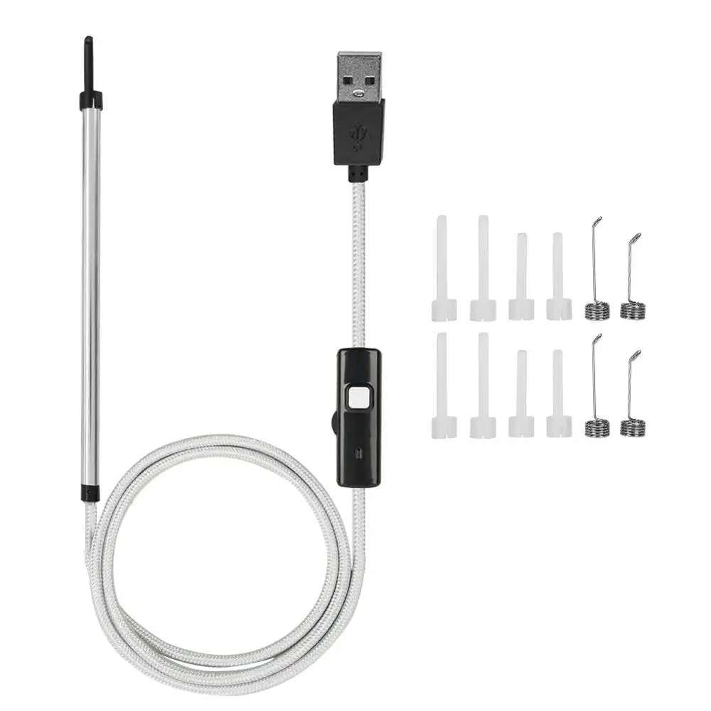 2 цвета цифровой USB светодиодный отоскоп ушной HD визуальная камера область