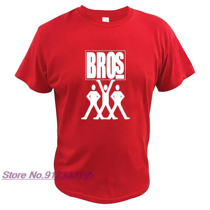 

Футболка Bros с надписью на английском языке, попробуйте футболку с коротким рукавом, высокое качество, базовая футболка из 100% хлопка, европей...