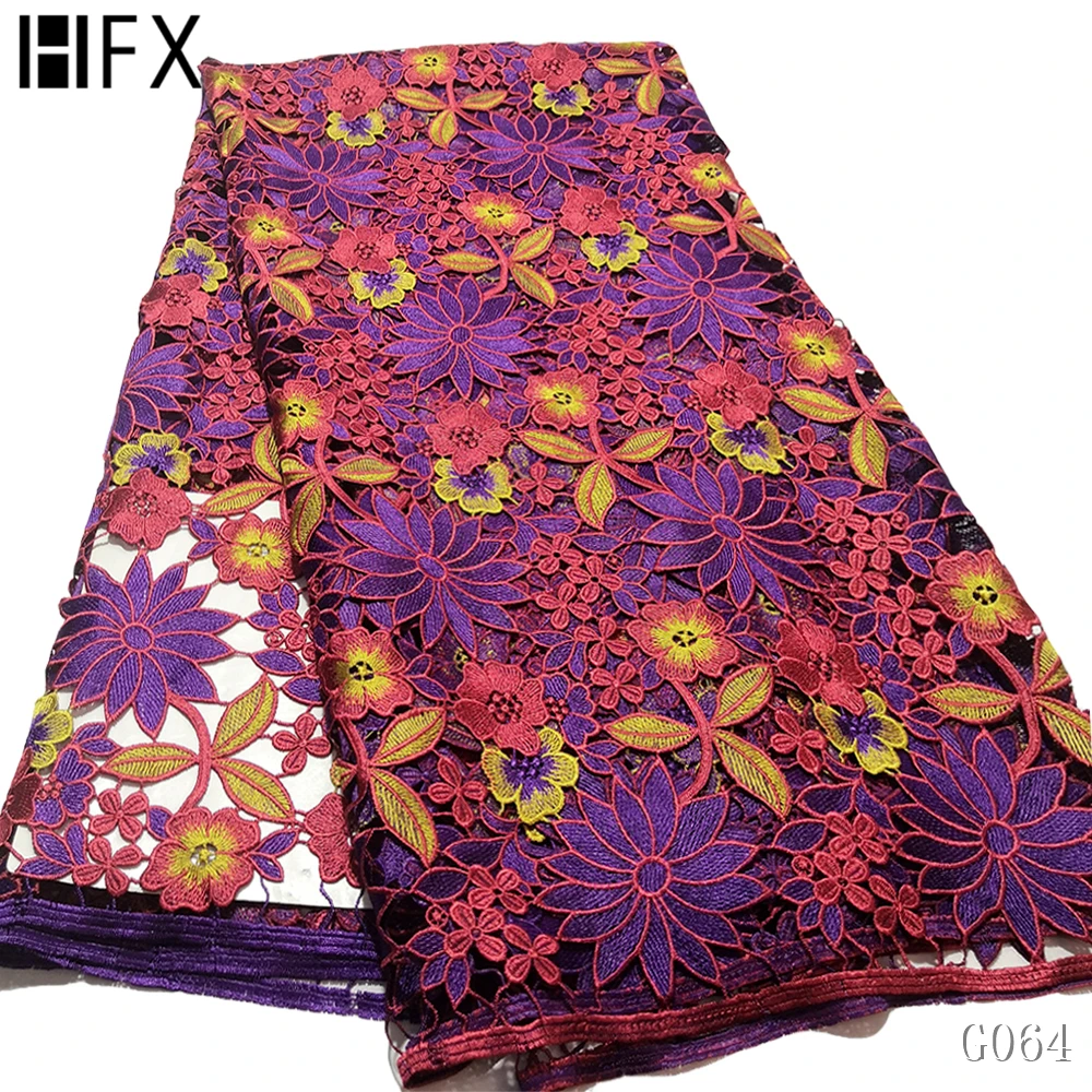 HFX новейшая винно-Красная Блестящая кружевная ткань высокого качества