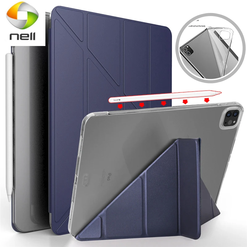 

Чехол для iPad Pro 11 2020, Ультратонкий чехол из искусственной кожи + ТПУ, Умный Магнитный флип-чехол для планшета, чехол-подставка для iPad Pro 11 2018