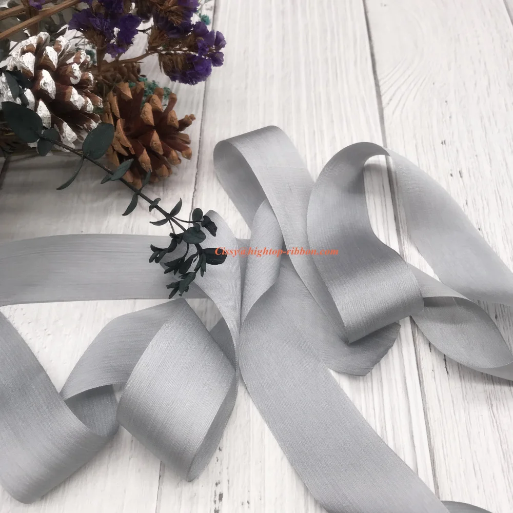 new color 32mm size pure silk normal silk ribbon for embroidery and handcraft project,gift packing