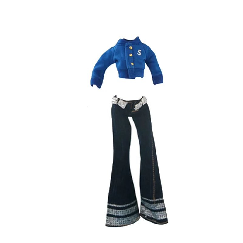 1 комплект синие топы и длинные штаны для кукол Monster High Одежда куклы монстры