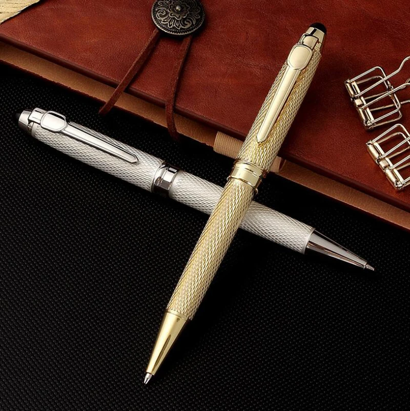 Ручка шариковая Jinhao 163 металлическая классический дизайн | Канцтовары для офиса и