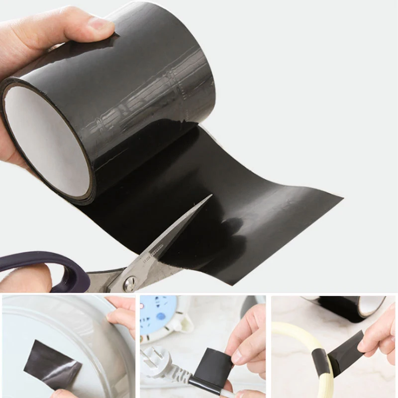 

150CM Super Strong Fiber Waterproof Tape Stop Leaks Seal Repair Tape Performance Self Fix Tape Adhesive Insulating Duct Tape