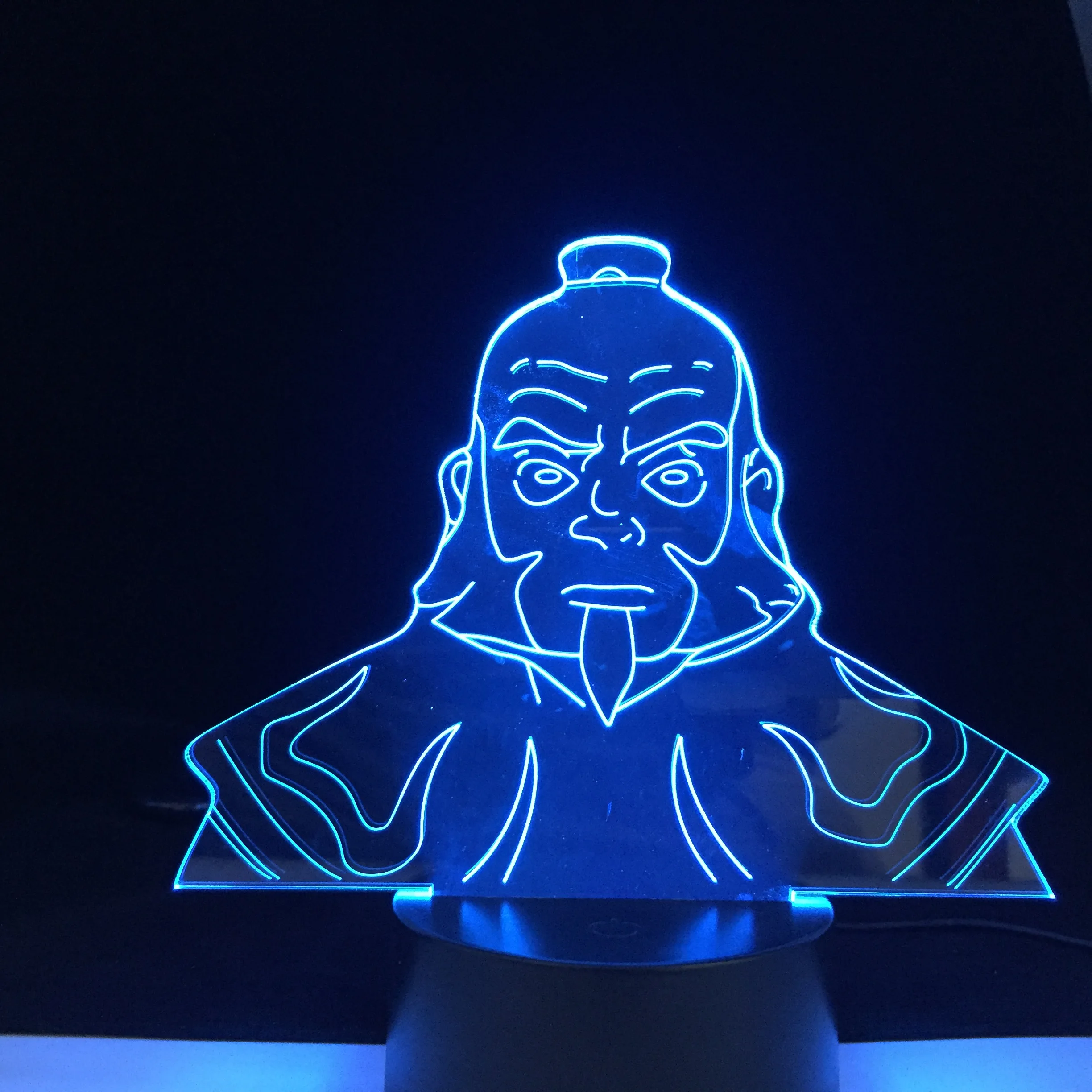 

Iroh Figure Avatar Acrylic Led Night Light The Last Airbender for Kids Child Bedroom Decor Nightlight 3d Lamp New Year Gift
