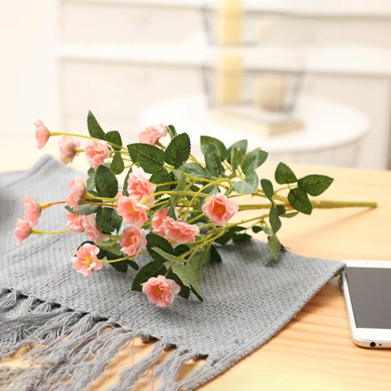 

10PCS Artificial Flowers Silk Chinese Rose Artificial Chinese Rose for Home Wedding Decoration HG99