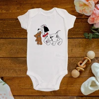 cartoon disney 101 dalmatians newborn clothes little spotted dog graphic toddler bodysuits harajuku baby romper 0 24m