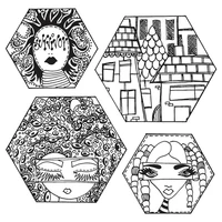a head start clear stamps hexagon women stamps transparent seal for diy scrapbookingcard making 2021 new