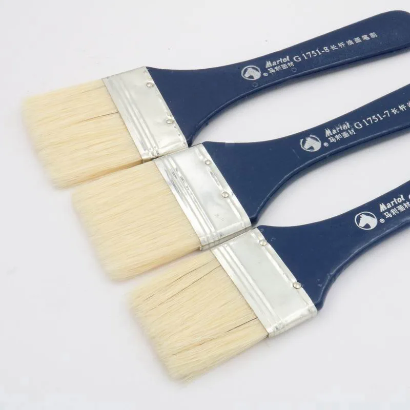 7 шт. набор художественных кистей для масла прочная и щетка с жесткой щетиной |