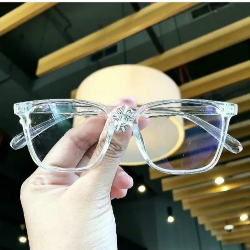 Прозрачная женская оправа для очков мужская винтажная квадратная прозрачная