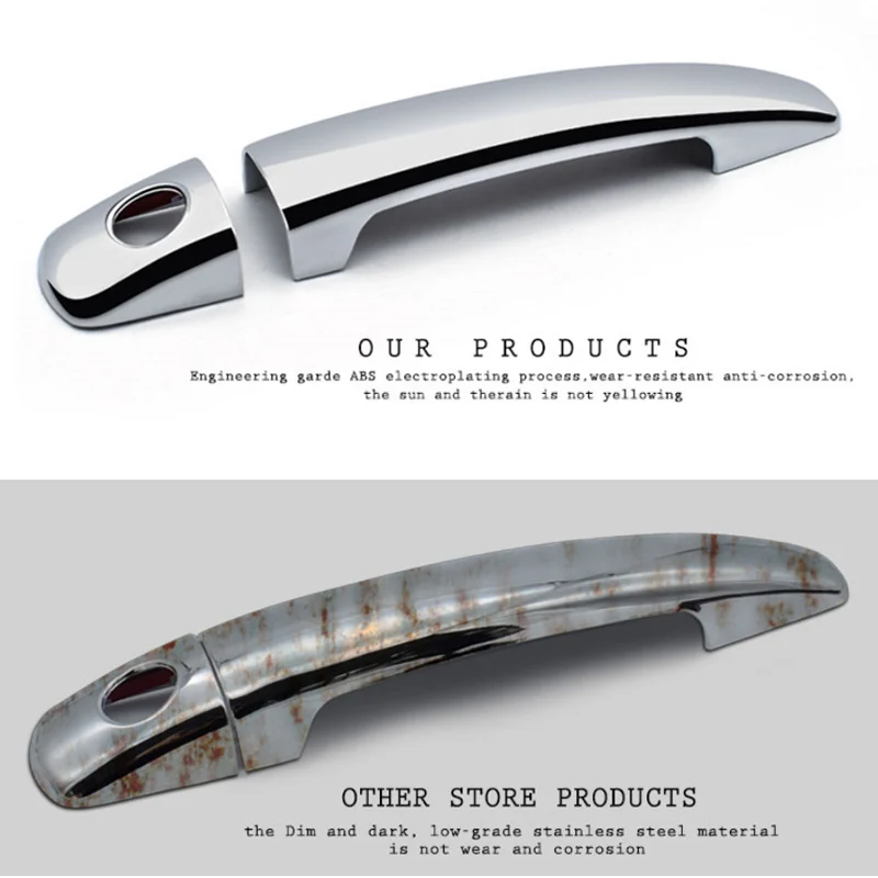 For Mazda 3 2nd Gen BL Axela 2009~2013 Luxurious Chrome Door Handle Cover Car Accessories Stickers Trim Set 2010 2011 2012 | Автомобили и