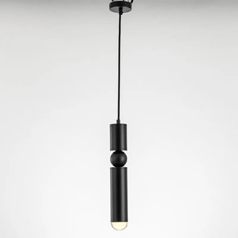 Bar ktv bar chandelier modern minimalist bed metal bullet single head lamp desk cashier Long tube | Лампы и освещение