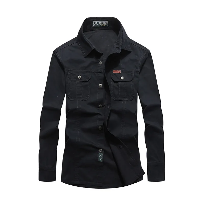 Джинсовая рубашка мужская Camisa Masculina Военная Рубашка армейского зеленого цвета мужская повседневная черная джинсовая рубашка для мужчин плюс размер 5xl 4xl 5xl 6xl