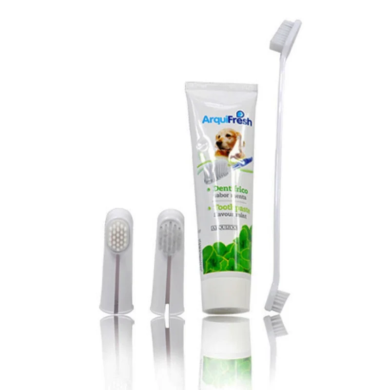 Pet Гигиена Уход за зубами Зубная щётка для зубной пасты кота собаки любимчика