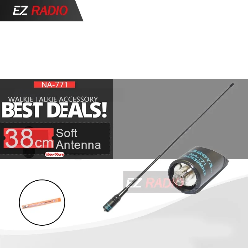 1 шт. или 2 NAGOYA NA 771 Dual Band иди и болтай Walkie Talkie Baofeng антенна VHF/УВЧ SMA Female для UV 5R 82 BF 888S S9