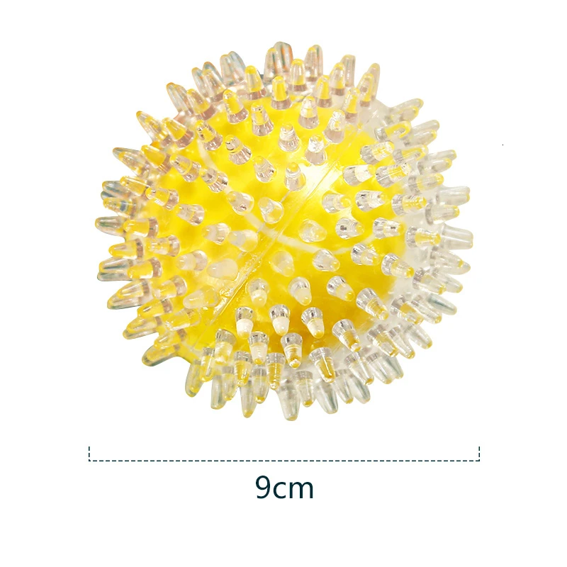 Игрушка для собак жевательный писклявый резиновый игрушки вокальный молярный жевательные игрушки Забавный шарик для сосков для кошек щенков Детские собаки Интерактивная тренировка 35 - Цвет: Оранжевый