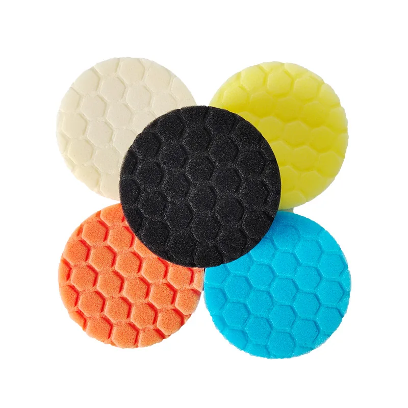 

5 шт./компл. 3/4/5 дюймов Автомобильная полировальная губка колодки комплект прокладка из пеноматериала буфера комплект Полировочная машина п...