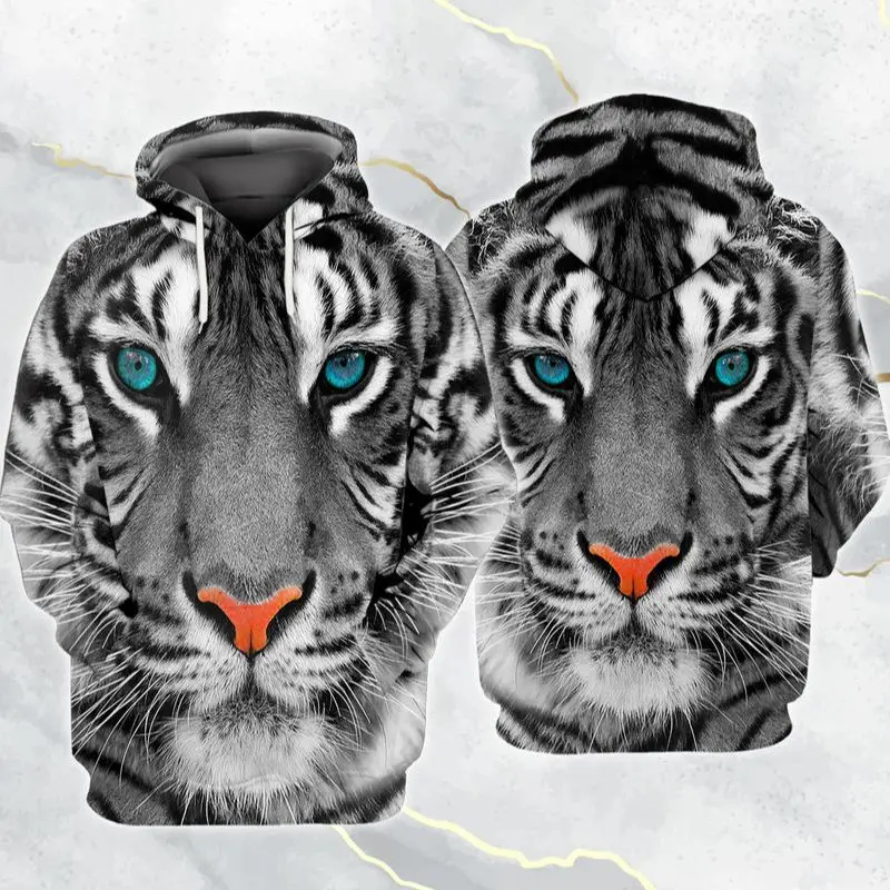 

Повседневные мужские толстовки с капюшоном и 3D-принтом тигра, Мужской пуловер, Женский свитшот с капюшоном, куртка в стиле хип-хоп унисекс, н...