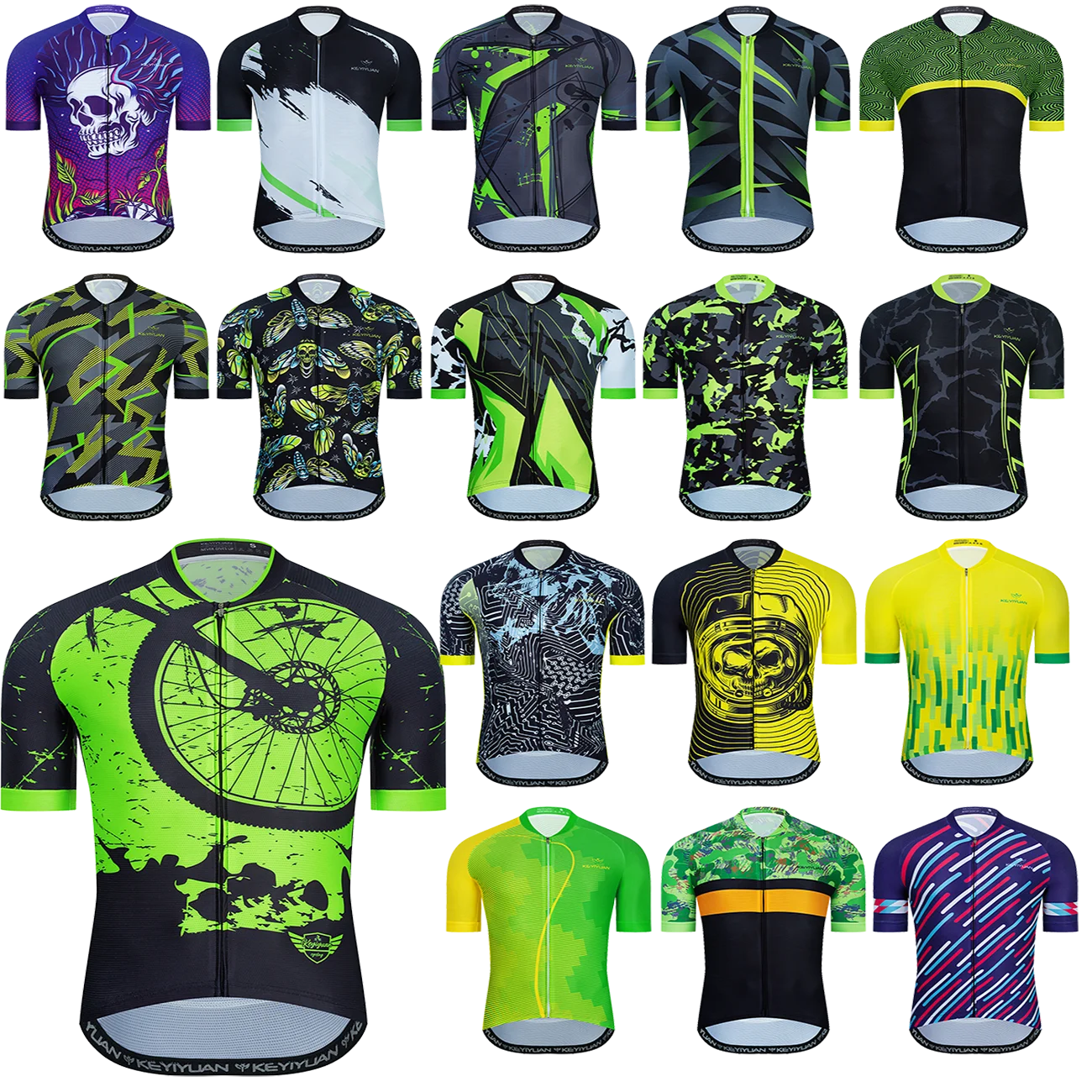 

KEYIYUAN New Man Cycling Jersey Pro Team Short Sleeve Bicycle Shirt Clothing Summer Bike MTB Clothes Ropa Ciclismo Hombre Verano
